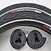 2X SRI-114 Reifen DSI 16" Zoll 16x1.75 | ETRTO 47-305 | 1mm Pannenschutz & Reflexstreifen + Schläuche AV gerades Autoventil Decke Mantel Fahrrad Anhänger Fahrradreifen