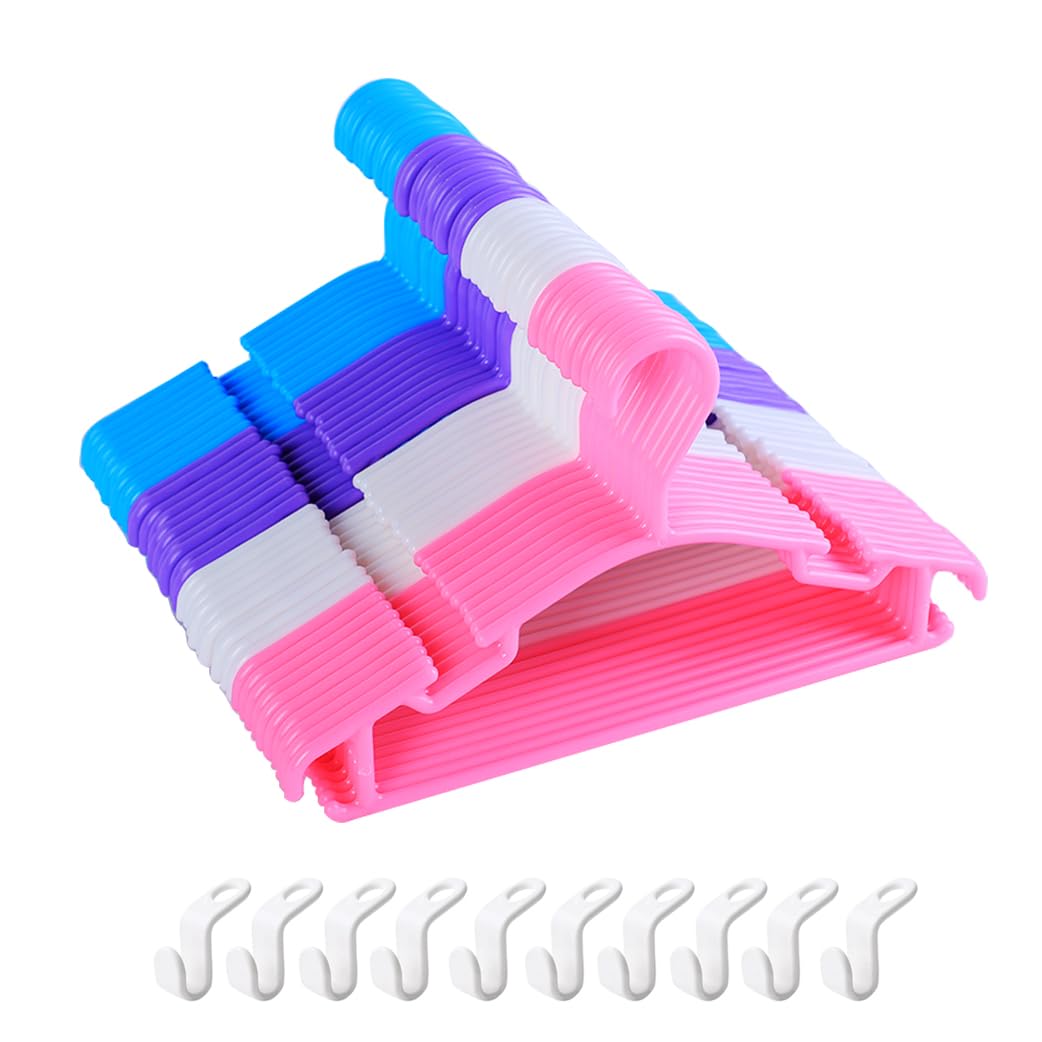 Appendiabiti per bambini in plastica 27 cm set da 40