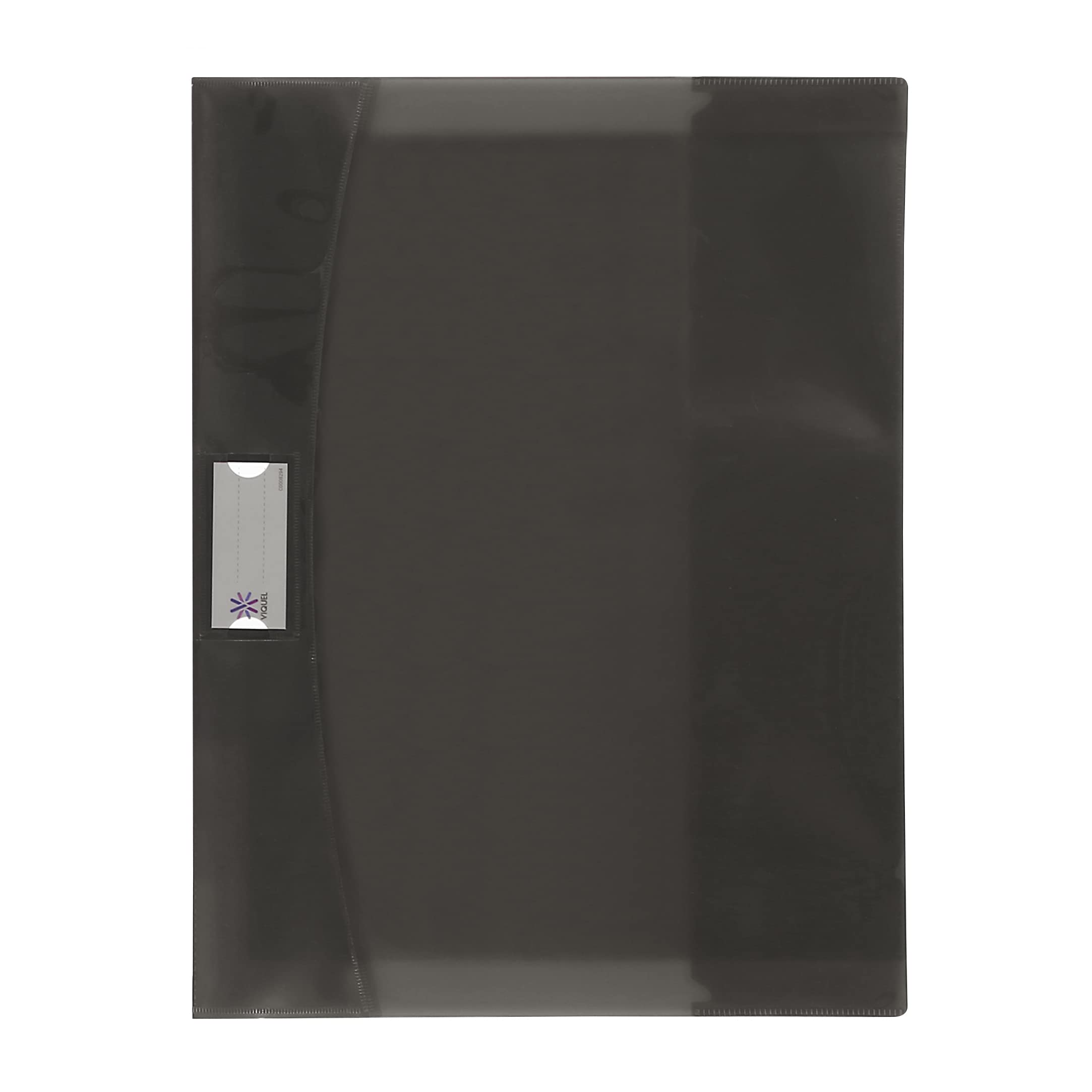 Viquel Strong Cover - 24 x 32 cm - Grey Plastic - Premium Quality - Reinforced Back - with Bookmark Flaps