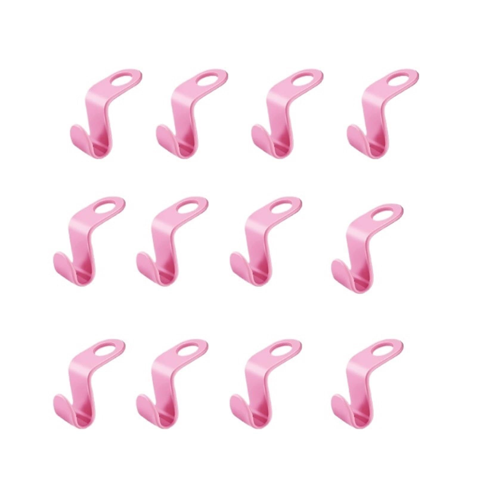 Hangers for Clothes Space Savers 200pcs Mini Hanger for Wardrobe Connector Hangers Save Space(Pink)