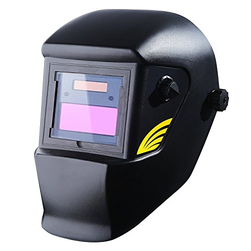 DEKOPRO Welding Helmet Solar Powered Auto Darkening Hood with Adjustable Shade Range 4/9-13