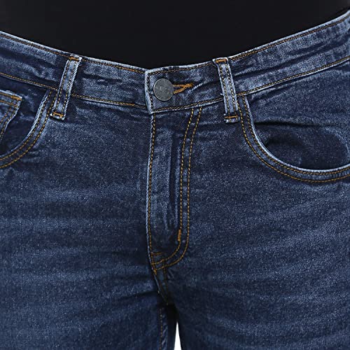 Image of CAHOOT Men's Denim Jeans for Regular Wear | Denim Fabric | Slim Fit | Jeans Crafted with Comfort Fit and High-Performance for Everyday Casual Wear