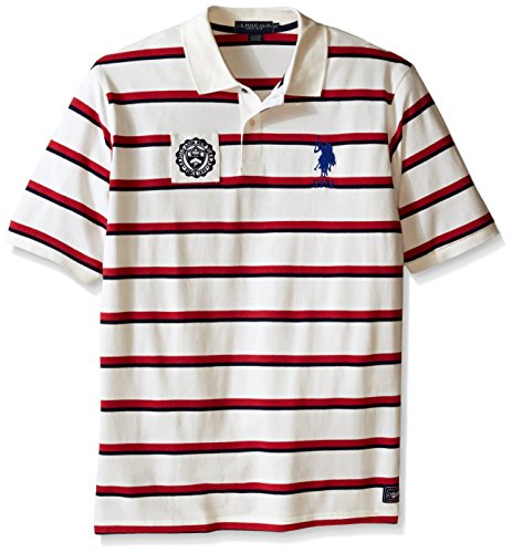 U.S. Polo Assn. Men's Big-Tall Sporty Tri-Stripe Pique Polo Shirt