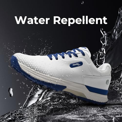 Image of FitVille Wide & Extra Wide Mens Golf Shoes Professional Outdoor Waterproof Spiked Golf Shoes for Men
