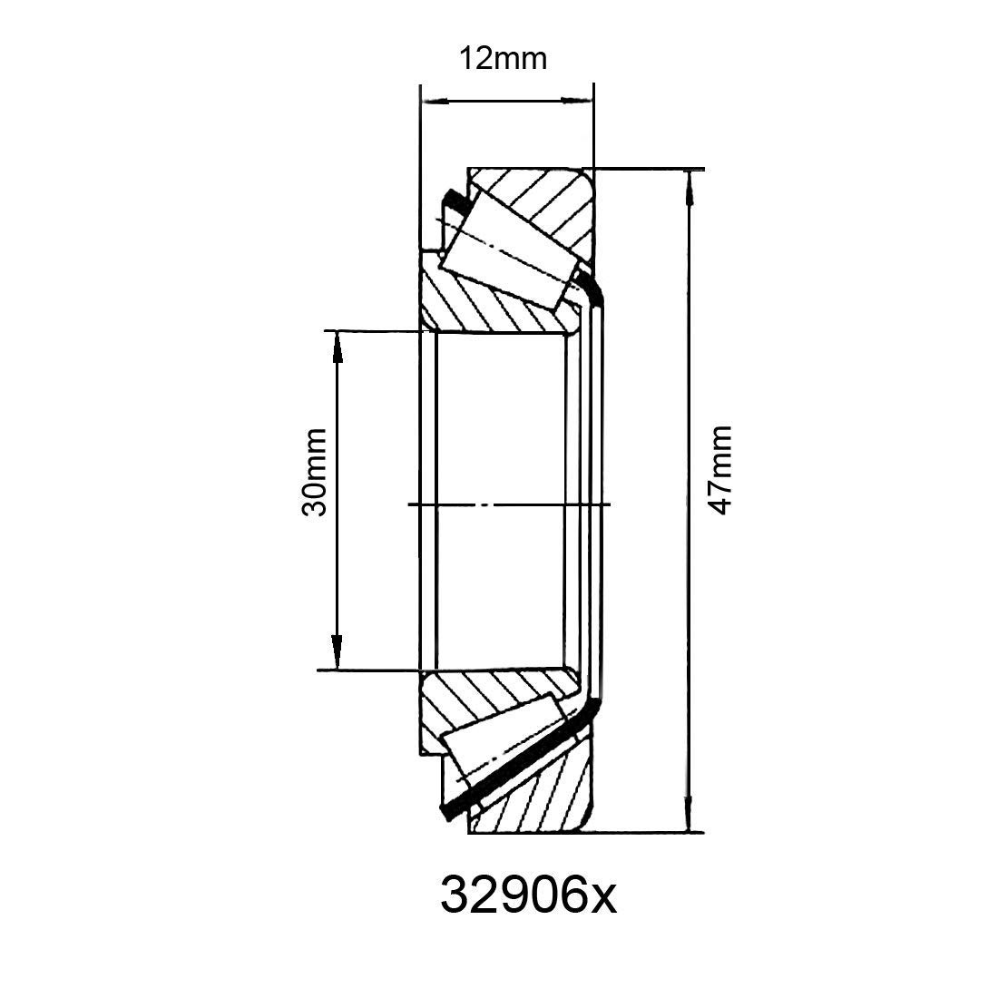 Kegelrollenlager 27×48×12 Mm – Hochpräzise, Lagerstahl, Für Auto & Maschinenbau