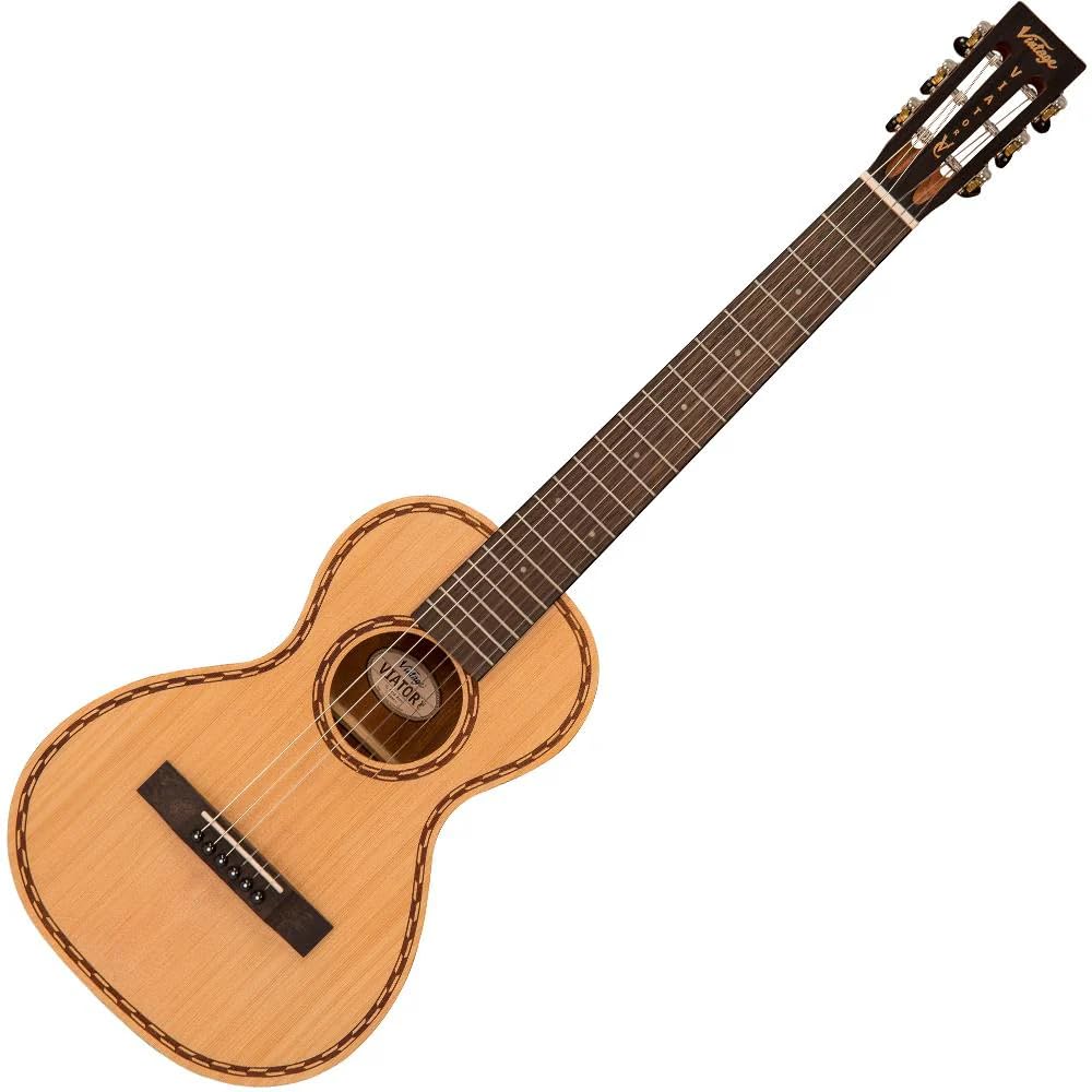 Vintage 'Viator' Paul Brett Acoustic Travar Gitarre ~ Nylon gespannt ~ natürlich
