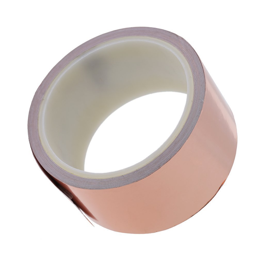 Qrity 1 X Premium Koperen Tape, 10 Mm 20 M, Geleidende Koperfolietape Bescherming Tegen Emi Elektrische Reparaties 598794154