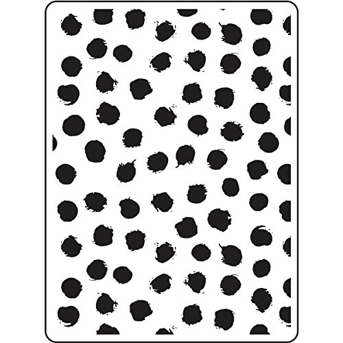 DARICE Embossing Folders: Blotted Dots Background, Multicolor