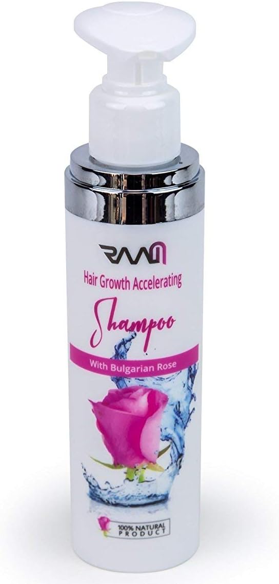 RAAM Hair Growth Accelerating Shampoo with Bulgarian Rose - 100% Natural
