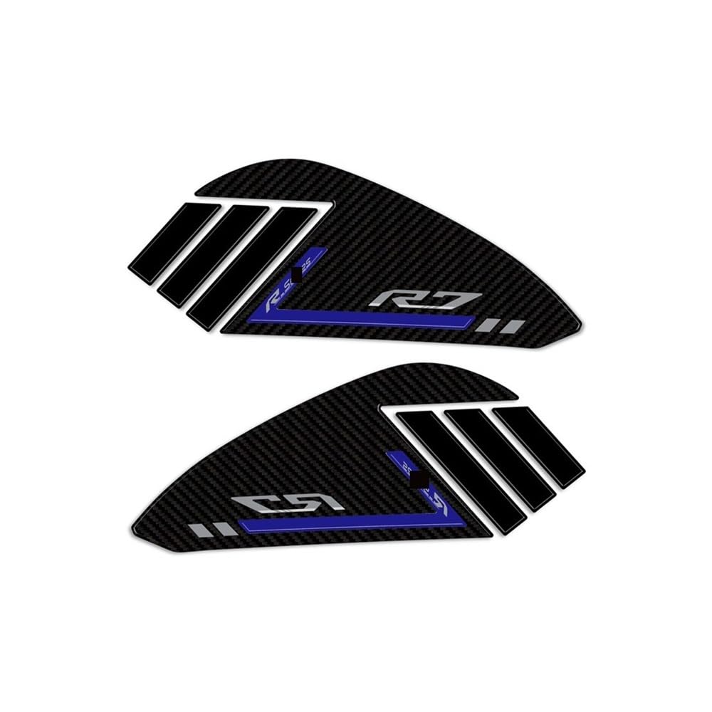 for YAM&AHA R7 2021-2024 Motorcycle Tank Side Pad Sticker Protector Traction Fuel Decal Tank