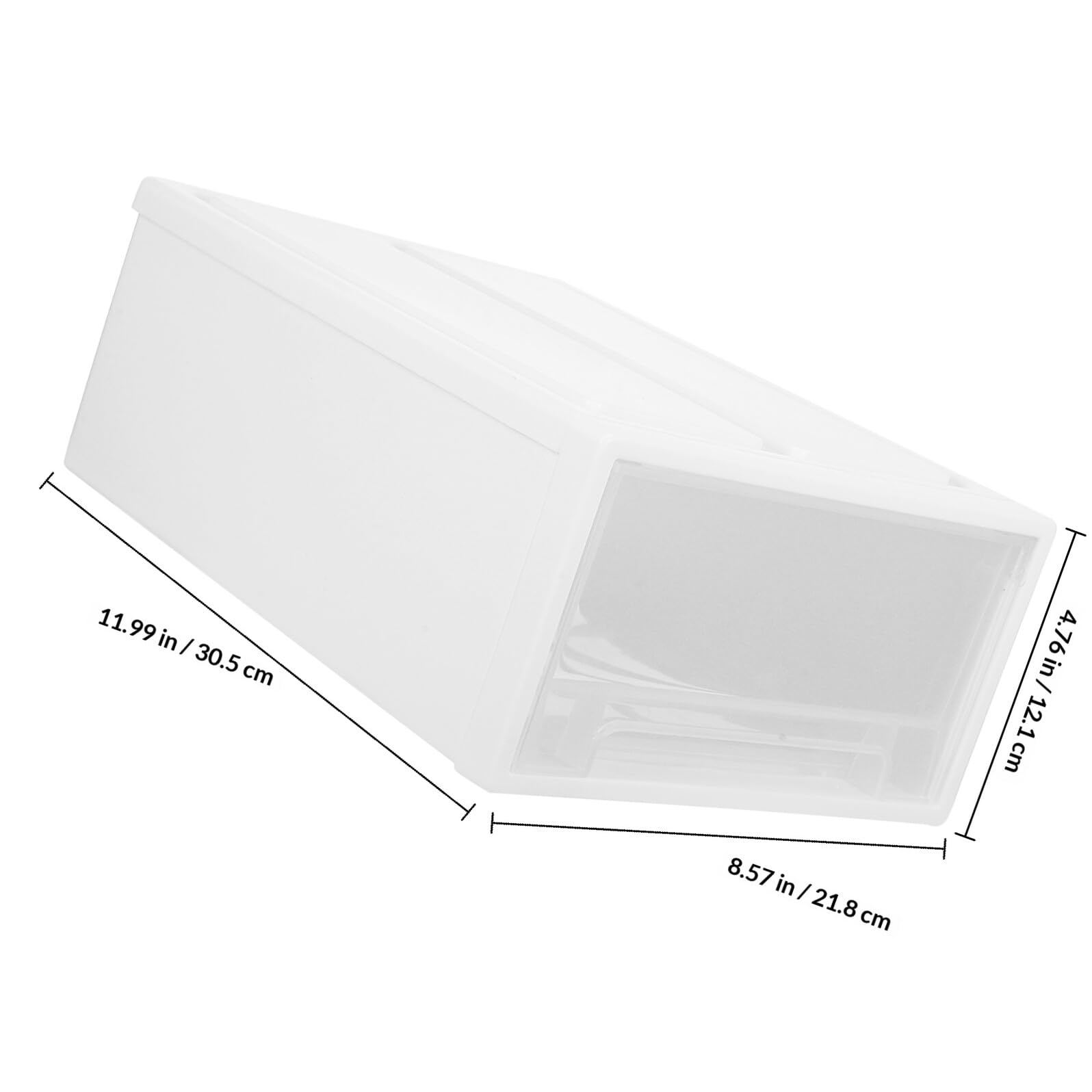 Healeved Organizer da Scrivania Cassetti Trasparenti 8l, Scatola Portaoggetti per Organizzazione e Stoccaggio, Contenitore Multifunzione per Cosmetici e Piccoli Accessori in Casa e Ufficio