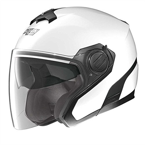Casco moto scooter jet visiera lunga in