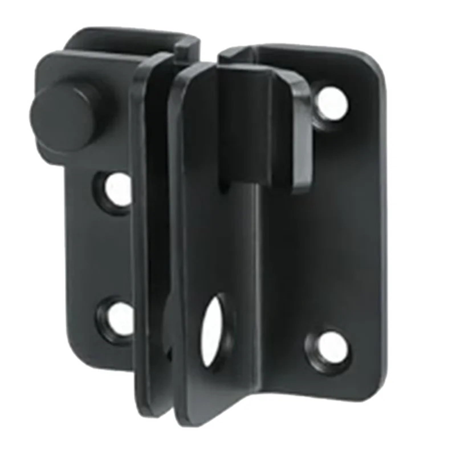 Dqzrtueca One Color Flip Latch Sliding Bolt Security Door Lock, Black, 60X26mm, 2 Pcs,