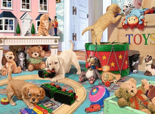 Rompecabezas Ravensburger Little Paws Playtime de 150 piezas XXL para niños - 12000865 - Rompecabezas infantil con piezas únicas que encajan perfectamente miniatura 2