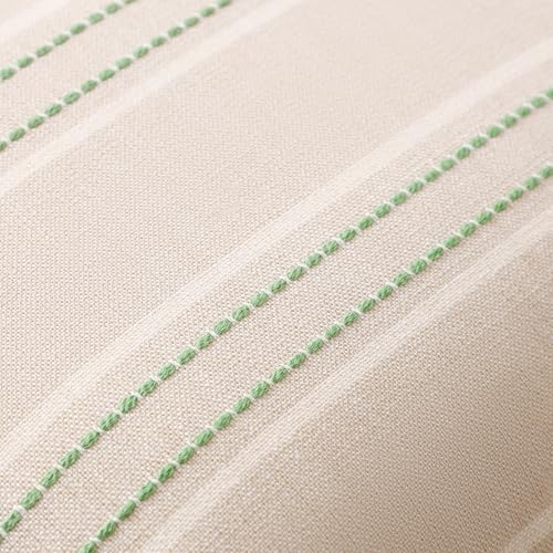 Image of Hckot Throw Pillow Covers 20x20 Set of 2 Light Green Pillow Covers Farmhouse Decorative Pillows Textured Linen Square Cushion Covers for Sofa Couch Bed Living Room Decor(Light Green)