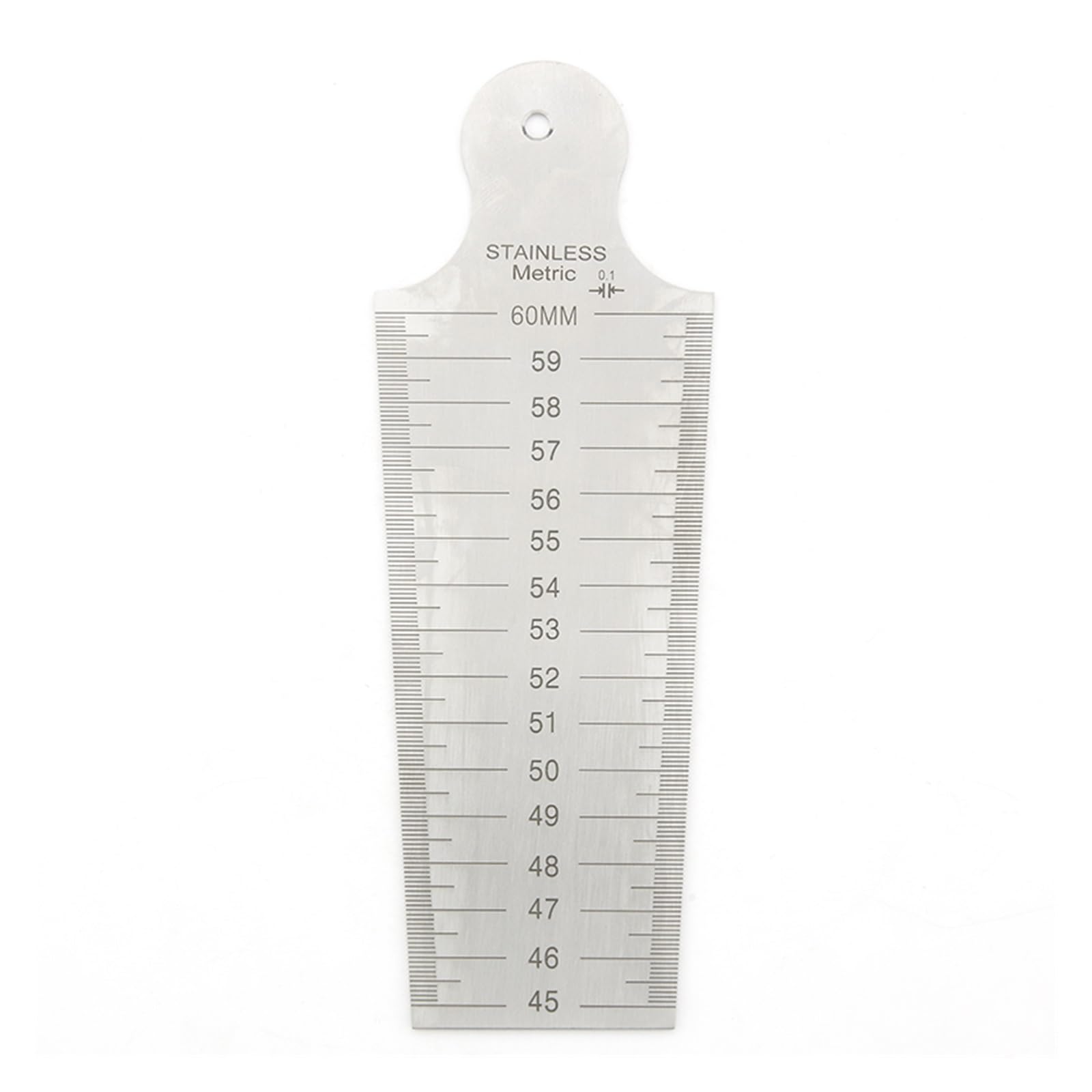 Cfwwsaq 45-60Mm Feeler Gauges, Wedge Feeler Gauge Taper Gauge Conical Gaugs For Measurement Valve Thickness Gauge Measuring Probes For Gap Thickness Meter Tool(45-60Mm)
