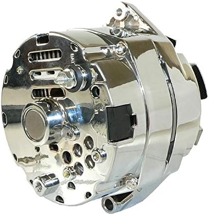 New DB Electrical Chrome 10SI Self Exciting Alternator Compatible With 1983 Buick Regal, LeSabre, Chevy Suburban C10 & C20, WAI 7127-SECN-100A, 7127-SECR-100A1G, WAI 1-2400-11DR-2, 21-7127-SE105C