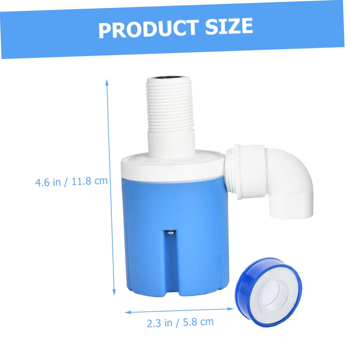 BELLIFFY Water Level Control Valve Toilet Float Valve Floating Valve Water Level Controller Float Ball Valve Water Tank Float Valve Inlet Water Tank Valve Inner Water Floating Ball Valve Pp