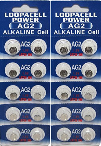 LOOPACELL 20 X AG2 Alkaline Button Cell Batteries