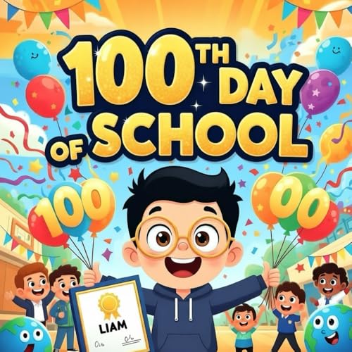 100th Day of School book for kids : A Fun and Colorful Storybook About Celebrating 100 Days of Learning With Counting, Crafts, Class Activities, Silly ... Read Aloud for Preschool, Kindergarten,