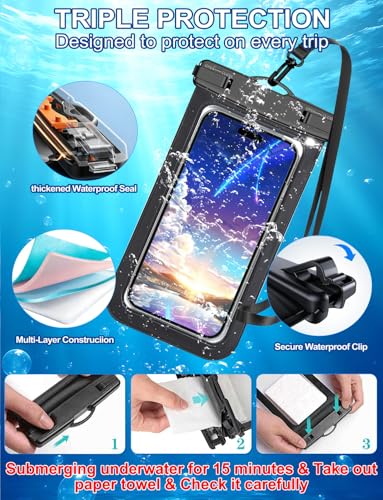 58% Off Famoby 5-Pack Waterproof Phone Pouch - IP68 Protection