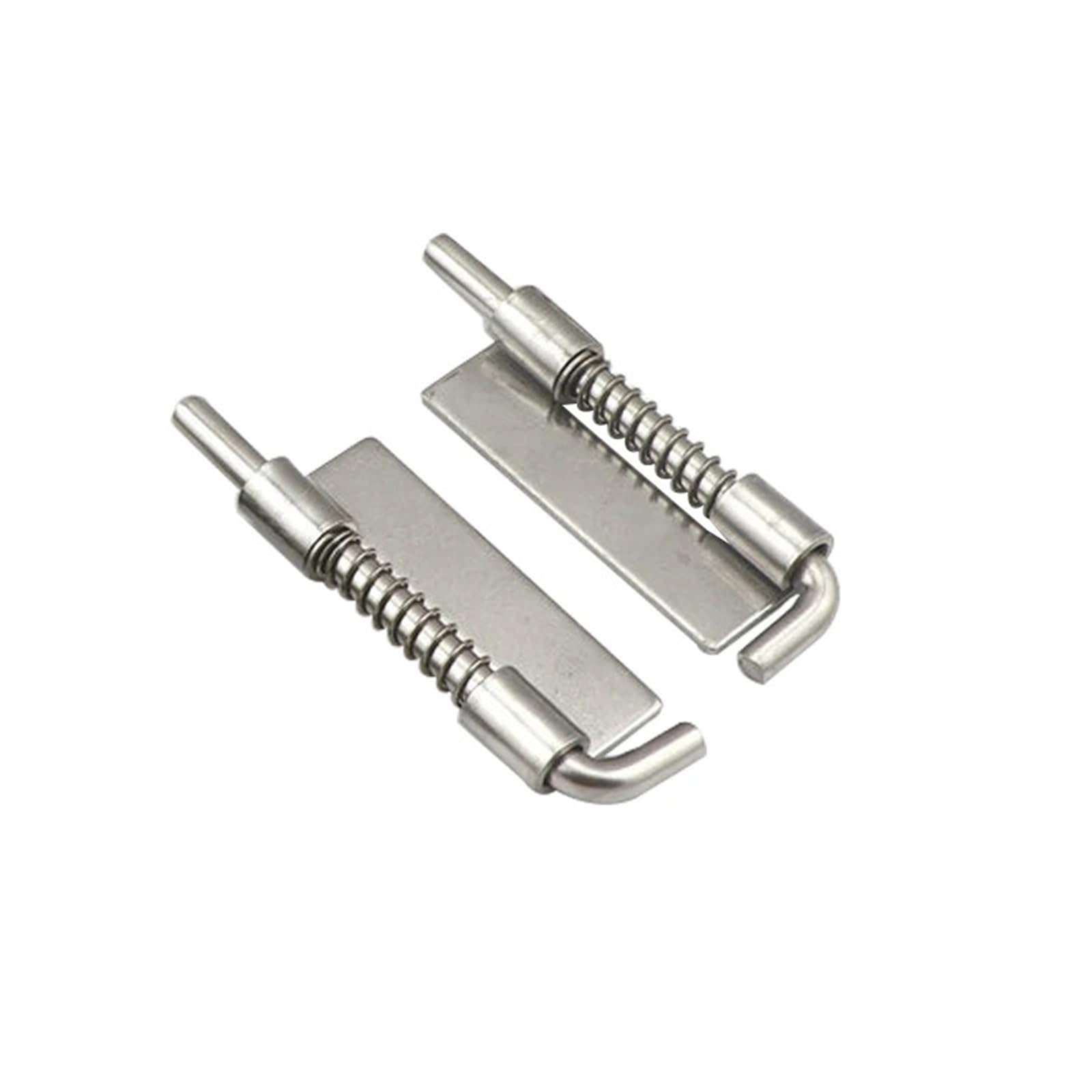 Hinges, Cabinet Hinge Spring Bolt Latch Retractable Removable Iron 304 Stainless Steel(Steel Right porose)