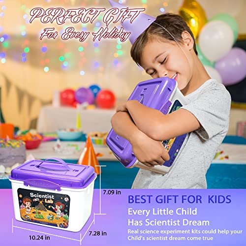 Educational Science Kit for Kids - 56 Science Lab Experiments with Lab Coat Scientist Costume, Science Kits for Kids Age 6-8-10-12, 70+ PCS DIY Stem Projects, Educational Toys for Girls Boys - Image 3