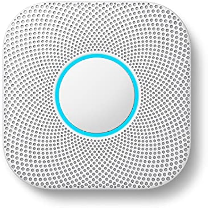 Google Nest Protect - Smoke Alarm - Smoke and Carbon Monoxide Detector - Battery Operated, White - S3000BWES