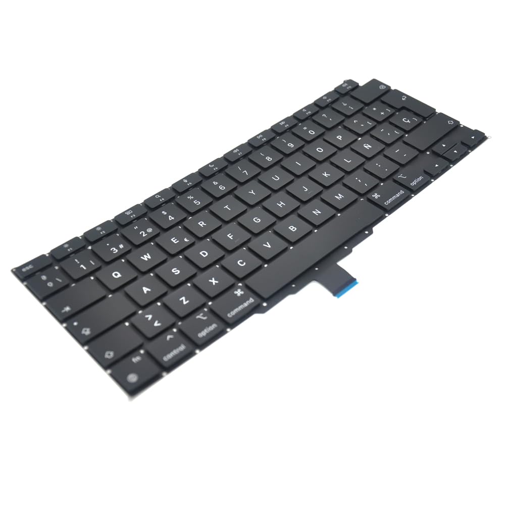Repuesto Retroiluminación Español Teclado ESPAÑOL Compatible para MacBook Air Retina 13" M1 A2337 Finales de 2020 Año Teclado + Tornillos + Destornillador