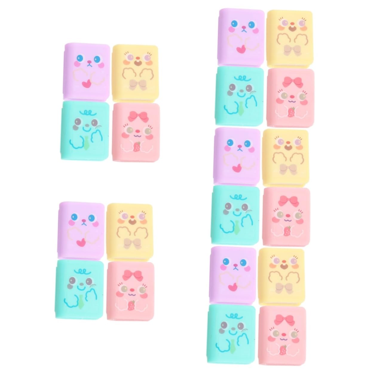 NUOBESTY 20 Pièces Taille-crayon bureautique accessoires school supplies aiguiseur de couteaux affuteuse couteaux aiguiseurs Taille crayon double usage manuel individuel Plastique