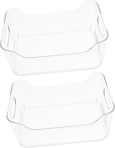NOLITOY Caja de almacenamiento para nevera, organizador de almacenamiento de cajones de plástico, organizador de cajón de plástico pequeño,