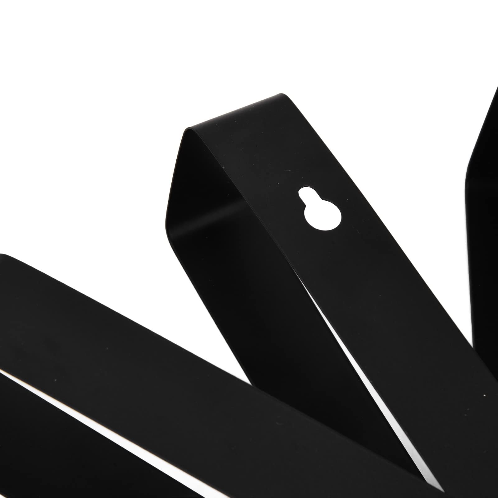 Cryfokt Orologio da Parete Silenzioso, Design a Nastro in Acciaio Inox,