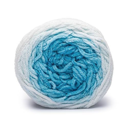 Image of Bernat Blanket Perfect Phasing - 2 Pack of 220 Yards /10.5 oz Electric Blue 100% Polyester Yarn