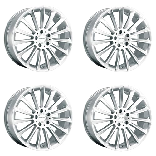 4x Carmani alloy rims 17 Fritz 8.0x19 ET38 5x112 white silver