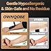 OWNQOBE Kinesiology Tape Precut (2 Rolls, 40 Strips) –Waterproof, Latex-Free Hypoallergenic Athletic Tape for Muscle & Joint Support –Breathable Elastic Sports Tape for Recovery & Shoulder Pain Black