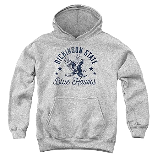 Dickinson State University Official Blue Hawks Youth Kids Boy/Girls Pull-Over Hoodie Sweatshirt