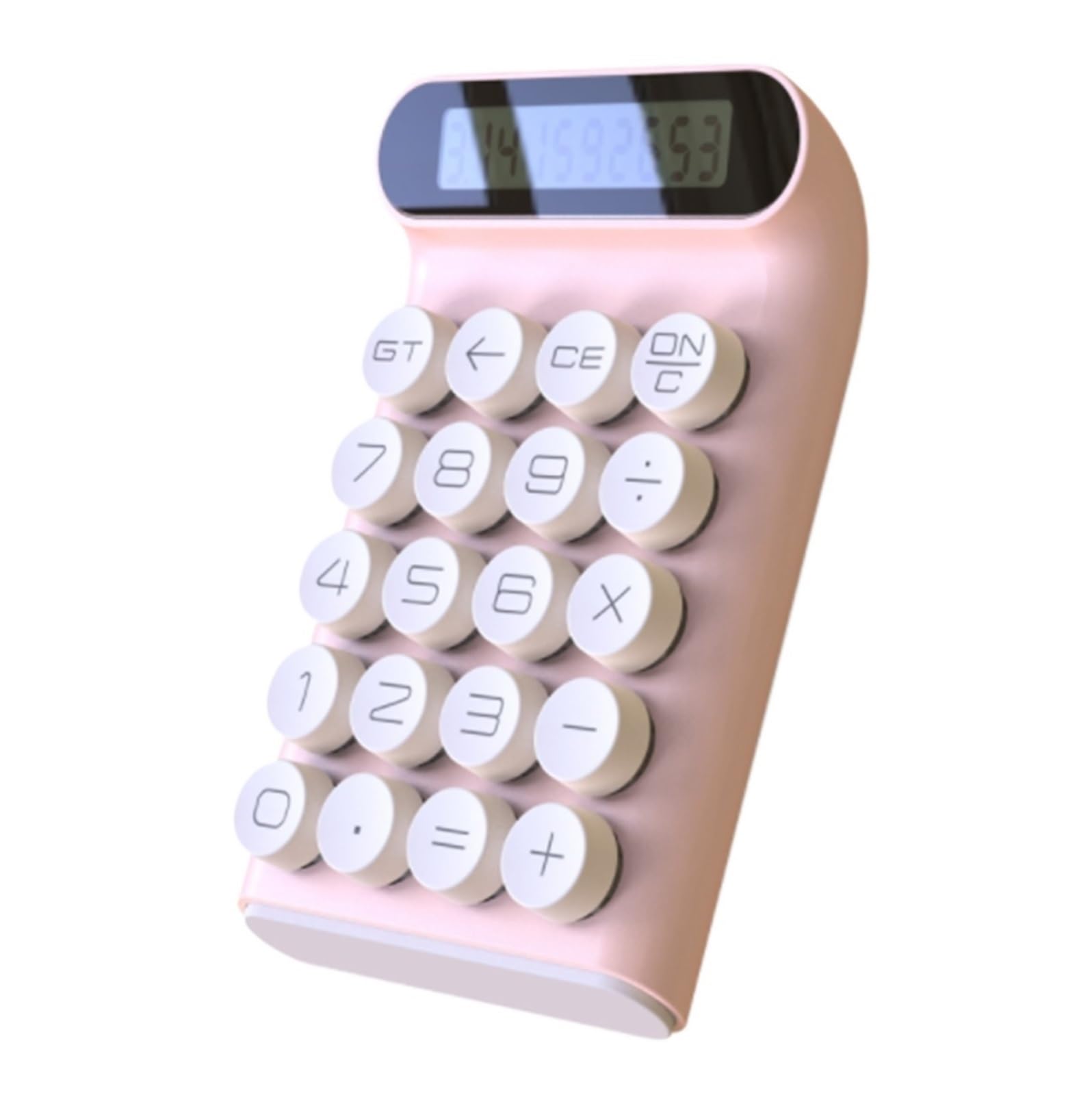 Kalkulator Wielofunkcyjny Kalkulator Biurkowy 10-cyfrowy Wyświetlacz LED Odpowiedni Do Biura Biuro Stacjonarne(Pink)