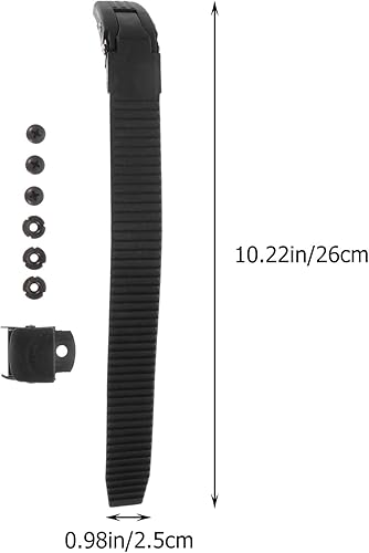 Miniatura 3 de BESPORTBLE Correa de fijación para patinaje de repuesto en línea, 1 juego de hebilla de metal reemplazable para patines