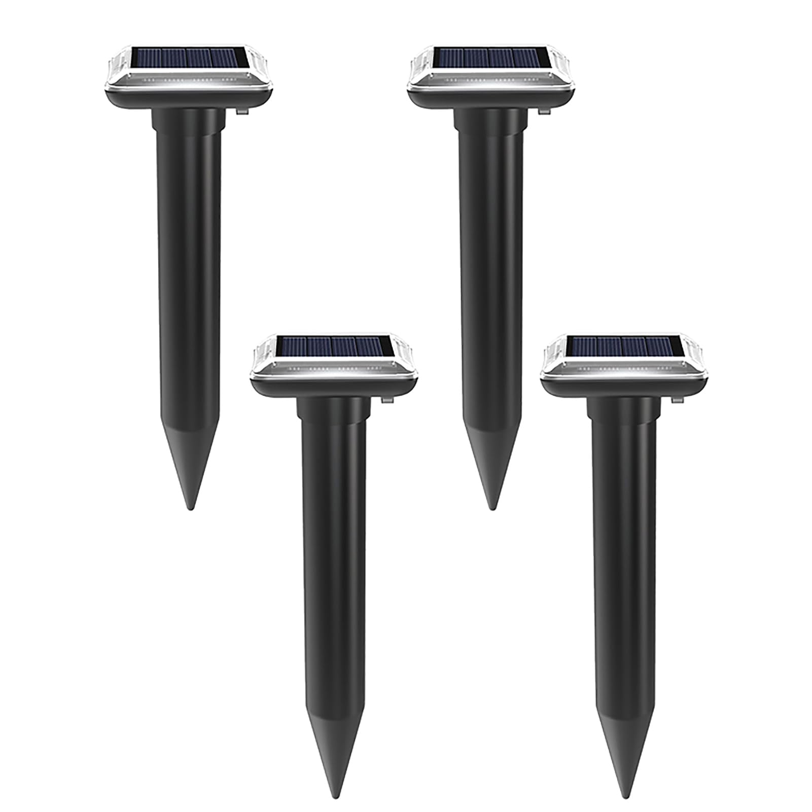 Maulwurf Vertreiber Testsieger Solar Maulwurfschreck für Mäuse [4er Pack] | IP65 Wasserdicht Ultraschall Vibrations Maulwurfschreck gegen Maulwürfe und Wühlmäuse für Garten und Rasen