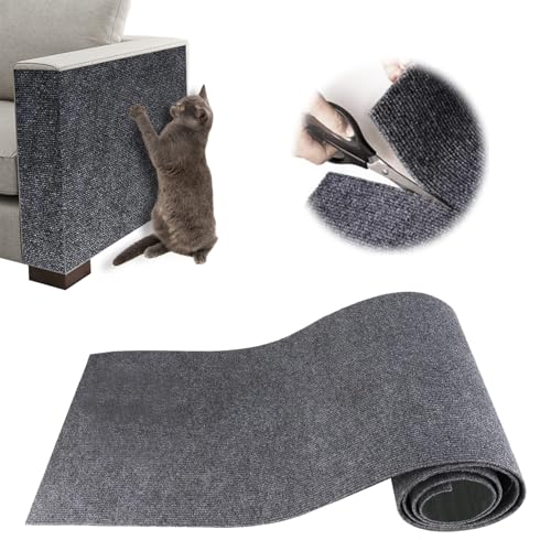 Protezione Divano Graffi Gatto, Tappeto Tiragraffi per Gatti Autoadesivo, Riutilizzabile e Tagliabile, Ideale per Divani, Mobili e Pareti, Tiragraffi divano, Sisal e Moquette