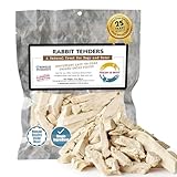 Fresh Is Best Rabbit Tenders Freeze Dried Dog Treats – Raw Freeze Dried Rabbit Dog Treats for Cats & Canines in Resealable Zipper Bag – High-Protein Single Ingredient – Made in the USA