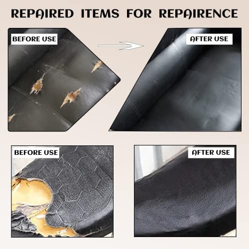 Leather Repair Patch, Black,4 X 120 Inch Leather Repair Tape for Furniture, Large Leather Patches for Furniture, Leather Repair kit for Couch, Car Seat, Motorcycle Seat — view 5