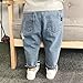 GLYJRXFS Little Baby Boys Girls Elastic Waist Fashion Ripped Jeans Blue