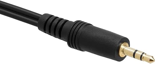 Miniatura 3 de 0.138in estéreo macho a doble RCA hembra rojo y blanco cable adaptador de audio, 6 pulgadas, CNE499012