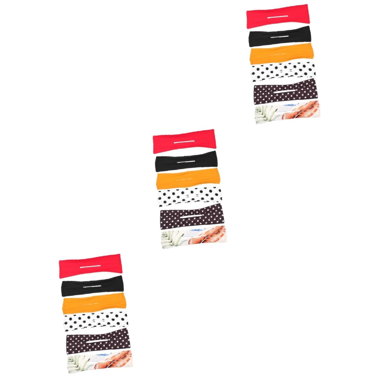 MAGICLULU Lot De 3 Bandeaux Pour Cheveux Pour Femmes Pour Les La Plage Les Festivals De Musique 6 Pièces X 3