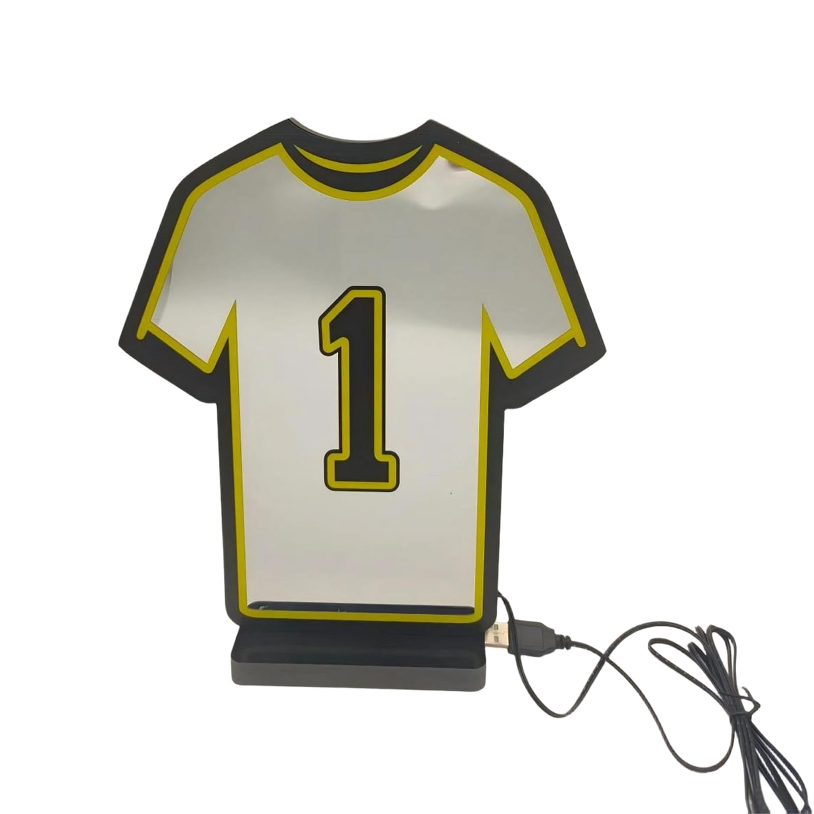 Geavonyg Beautiful Reflection Decorative Light Sport Shirt Shape Party Moods Light for Creating Pleasant Environment in Any Space Unique Home Mood Lamp