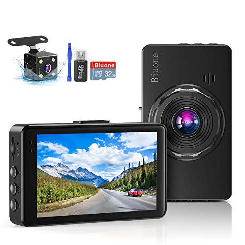 Dash Camera for Cars Super Night Vision Dash Cam Front and Rear 1080P