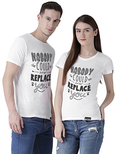 Image of DUO Men's Printed Regular fit T-Shirt HS-Nobody White X-Large