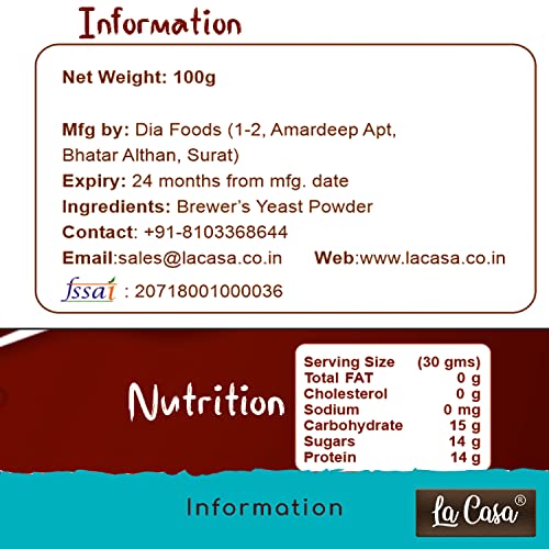 Image of La Casa Brewer's Yeast for Winemaking | High Tolerance upto 15% ABV | 100g |