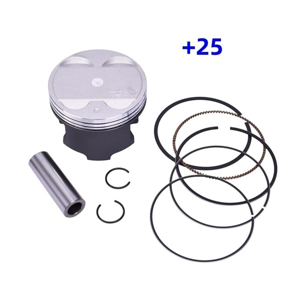 Anillo de pistón de Motor STD de 83mm apto for Suzuki AN400 Burgman 1999-2006 AN400R 2000 2001 2002 AN400S 2005 2006 Intruder VS800 12140-15F00(0.25 Piston Ring)